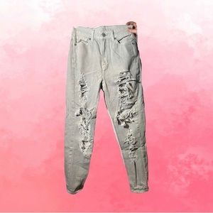 American eagle ripped mom jeans